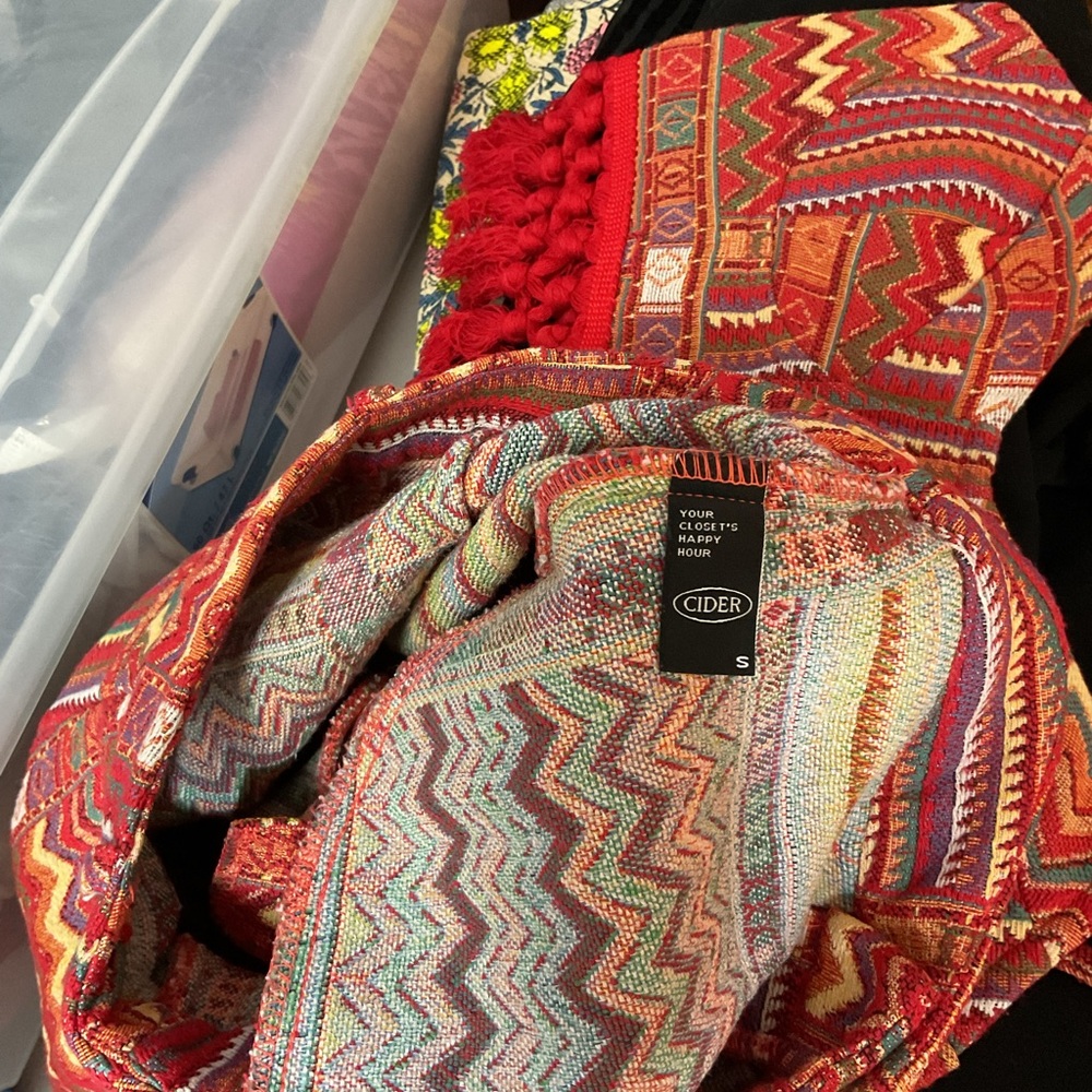 Cider Multicolor Zigzag Patterned 2 Piece Set. Si… - image 6